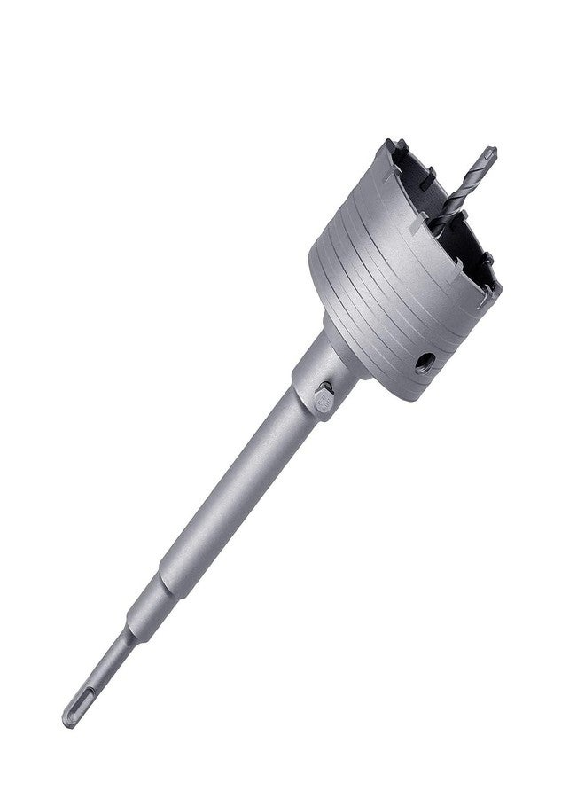 UPTODATETOOLS منشار ثقب خرساني من UpToDateTools بقطر 70 مم / 2-3/4 بوصة مع قضيب توصيل SDS Plus بطول 300 مم، وأسنان من كربيد التنجستن، مناسب لثقب الخرسانة والطوب والحجر. - Image 1